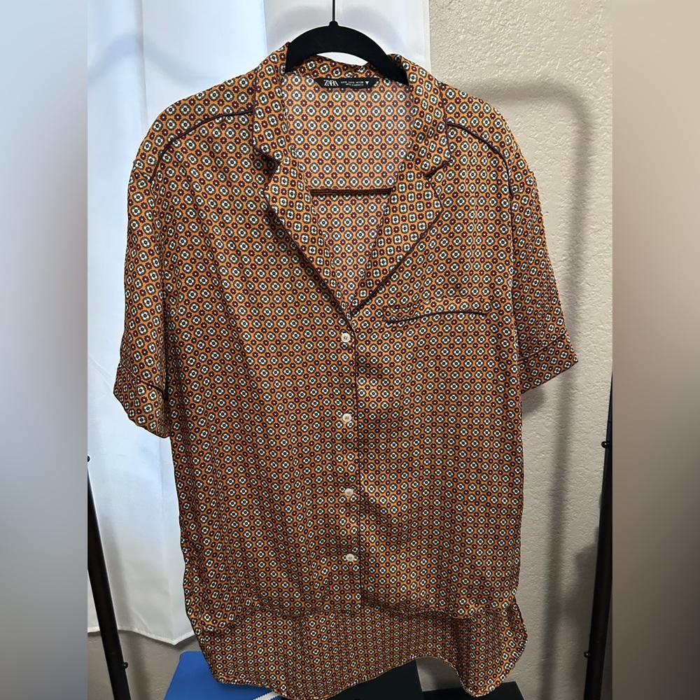 Zara Button Down Top
